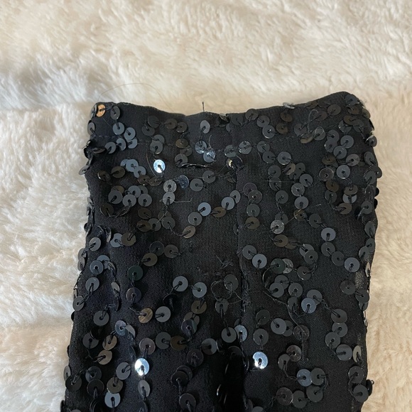 Silence & noise/ Urban Outfitters black sequin embroidered blazer/ shrug - Picture 5 of 5